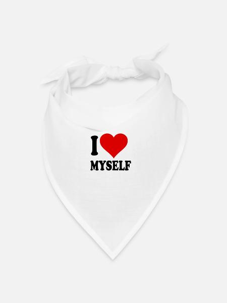 Ilovemyself - Bandana Dreieckstuch - Weiß