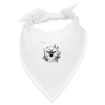 Insekten Krabbeltiere Arthropoden - Bandana Dreieckstuch - Weiß - Vorne