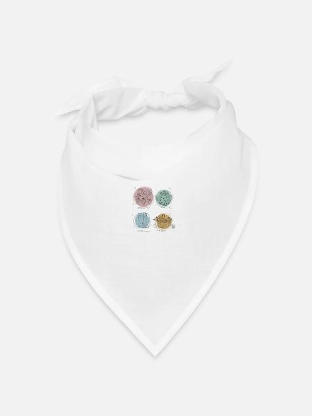 summer, garden, strawberries, flowers, tea, picnic - Bandana Dreieckstuch - Weiß