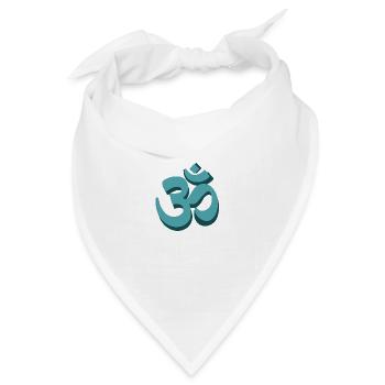 om zeichen symbol mantra yoga spirit liebe - Bandana Dreieckstuch - Weiß - Vorne