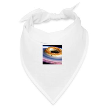 Donut Planet: Das süßeste Universum aller Zeiten! - Bandana Dreieckstuch - Weiß - Vorne
