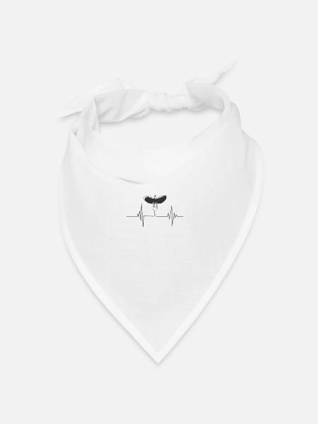 Mein Herz Schlägt BBQ - Bandana Dreieckstuch - Weiß