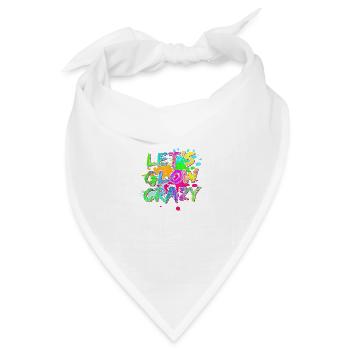 sommer surfen kroatien strand paradies party vibes usa - Bandana Dreieckstuch - Weiß - Vorne