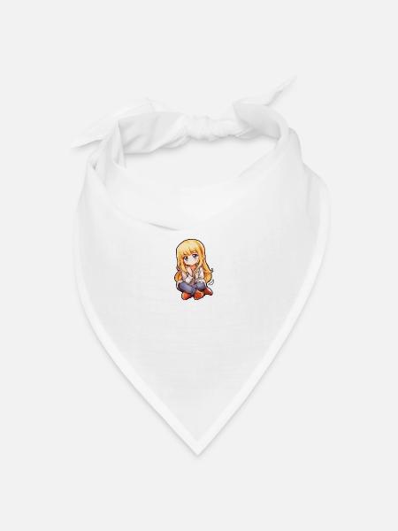 Cute Anime Girl - Bandana Dreieckstuch - Weiß