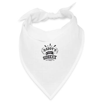 Daddy´s new Sidekick - Bandana Dreieckstuch - Weiß - Vorne