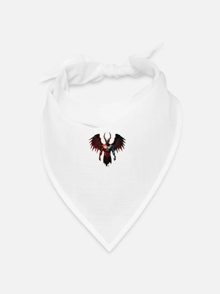 Teufel - Bandana Dreieckstuch - Weiß