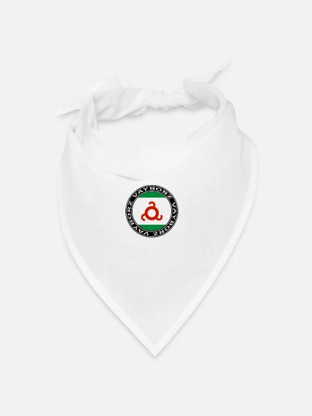 Ingushetia Vayborz - Bandana Dreieckstuch - Weiß