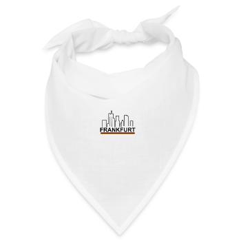 Frankfurt - Bandana Dreieckstuch - Weiß - Vorne