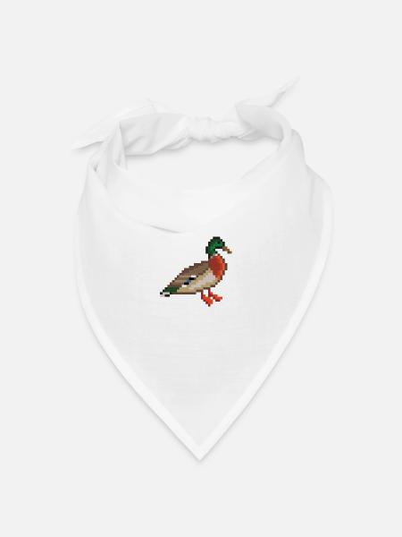 Vogel - Bandana Dreieckstuch - Weiß