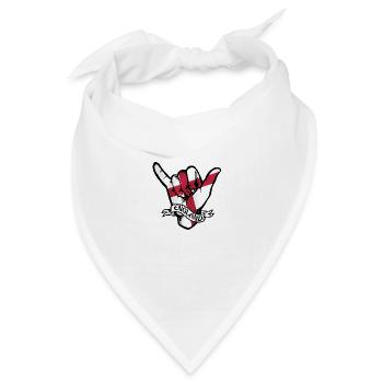 England Shaka - Bandana Dreieckstuch - Weiß - Vorne