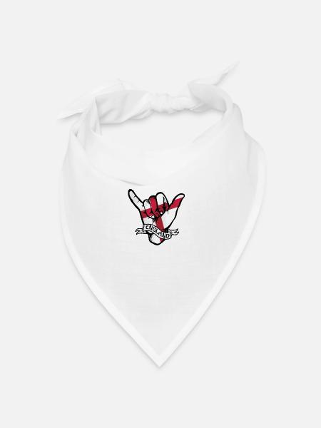 England Shaka - Bandana Dreieckstuch - Weiß