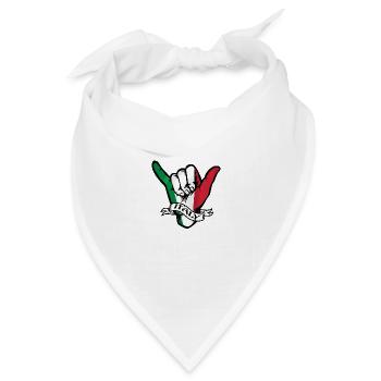Italy Shaka - Bandana Dreieckstuch - Weiß - Vorne