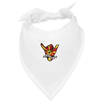 Macedonia Shaka - Bandana Dreieckstuch - Weiß - Vorne