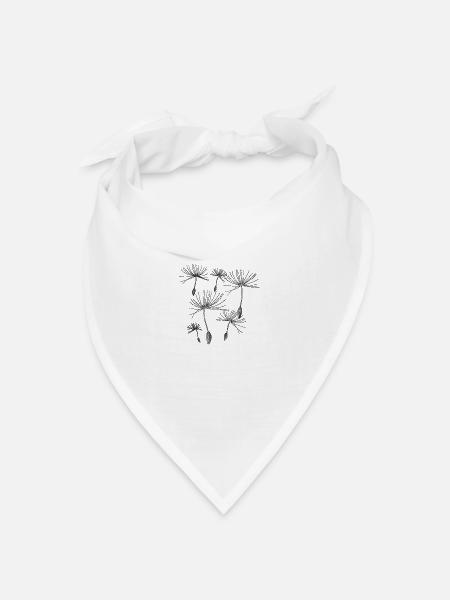 Löwenzahn - Bandana Dreieckstuch - Weiß
