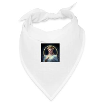 Die himmlische Aphrodite - Bandana Dreieckstuch - Weiß - Vorne