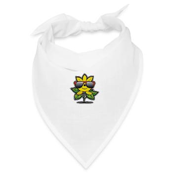Cartoon Zitrone - Bandana Dreieckstuch - Weiß - Vorne