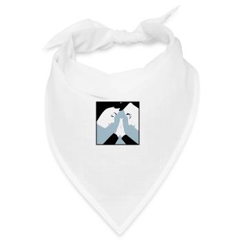 Verbindung - Bandana Dreieckstuch - Weiß - Vorne