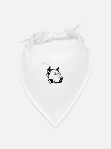 Pitbull - Bandana Dreieckstuch - Weiß