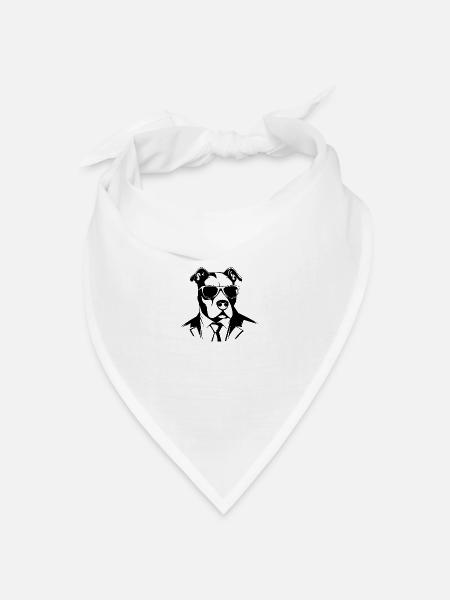 Pitbull - Bandana Dreieckstuch - Weiß