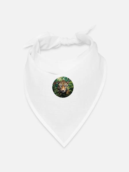 Jaguar - Bandana Dreieckstuch - Weiß