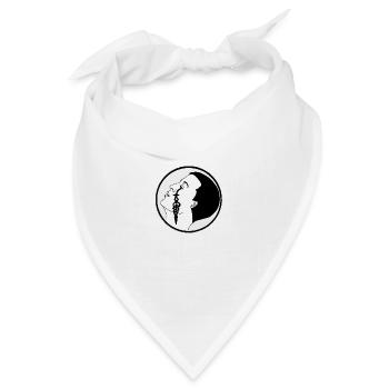 Träne der Zeit - Bandana Dreieckstuch - Weiß - Vorne