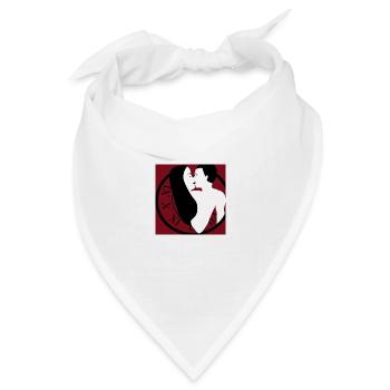 Liebesuhr - Bandana Dreieckstuch - Weiß - Vorne