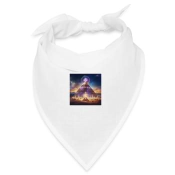 Pyramide - Bandana Dreieckstuch - Weiß - Vorne
