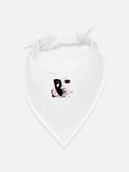 Shadow M - Bandana Dreieckstuch - Weiß
