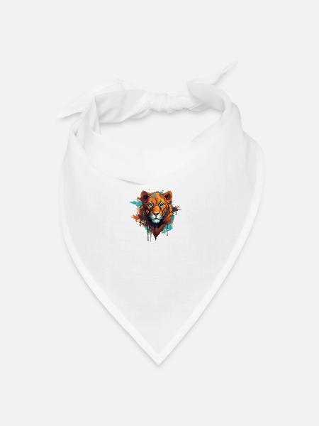 Die Löwin in dir - Bandana Dreieckstuch - Weiß