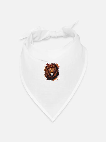 König Löwe - Bandana Dreieckstuch - Weiß