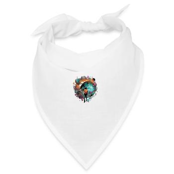 Eine Welt voller Möglichkeiten - Bandana Dreieckstuch - Weiß - Vorne