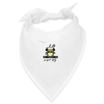 DJ Goldhamster - Bandana Dreieckstuch - Weiß - Vorne