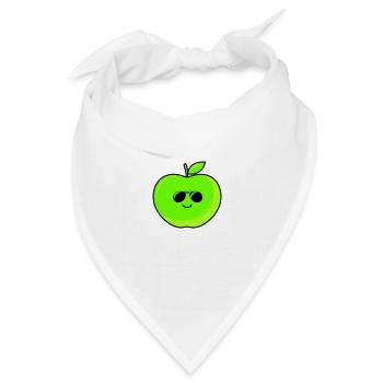 cooler apfel - Bandana Dreieckstuch - Weiß - Vorne
