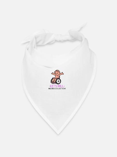 Los geht's - Bandana Dreieckstuch - Weiß