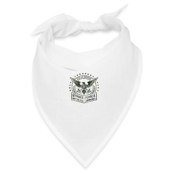 Heer, Militär, Luftwaffe, Marine, Marine, Amerika, USA - Bandana Dreieckstuch - Weiß - Vorne