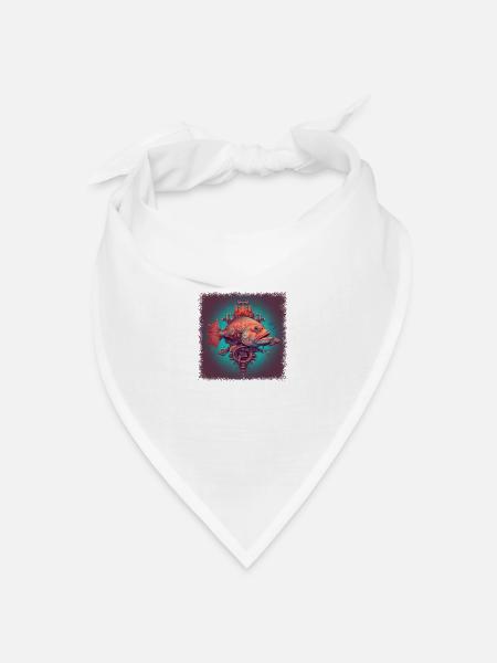 angling carolina buy birthday geek - Bandana Dreieckstuch - Weiß