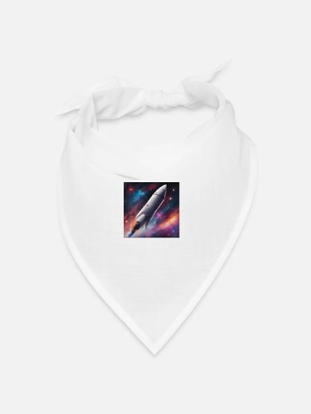 Space Craft - Bandana Dreieckstuch - Weiß