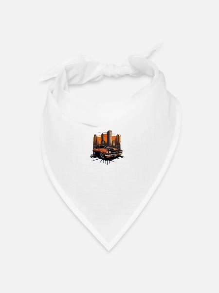 Valeewear - Ein klassisches amerikanisches Muscle - Bandana Dreieckstuch - Weiß