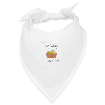 Total gefesselt. Zum Häkeln und Stricken. - Bandana Dreieckstuch - Weiß - Vorne