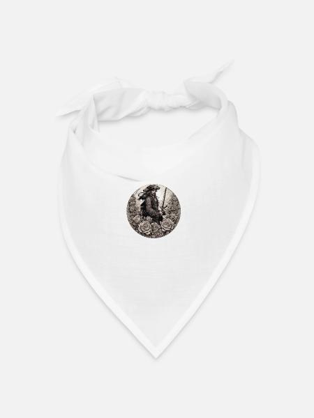 Pirat - Bandana Dreieckstuch - Weiß