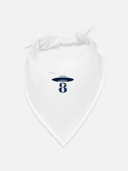 8. Jahrestag des UFO-Angriffs - Bandana Dreieckstuch - Weiß