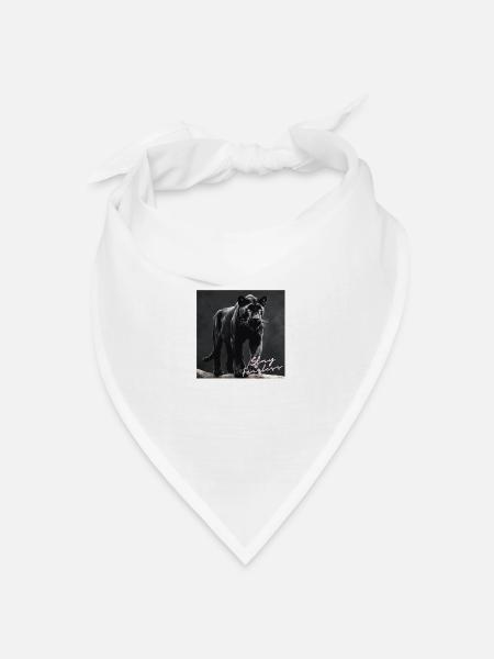Stay Fearless - Panther Design - Bandana Dreieckstuch - Weiß