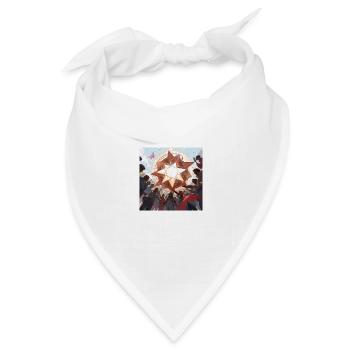 Das Fest der Sonne ☀ - Bandana Dreieckstuch - Weiß - Vorne