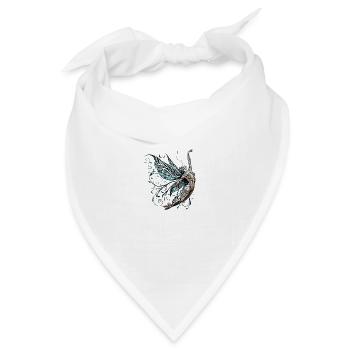 Die anmutige Fee von FairyBreizh - Bandana Dreieckstuch - Weiß - Vorne