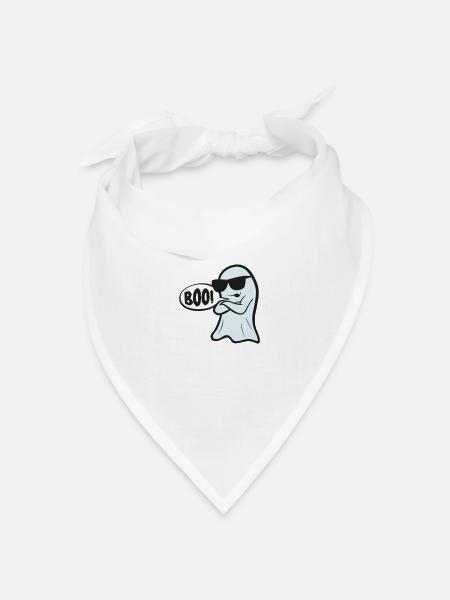 Boo - Bandana Dreieckstuch - Weiß