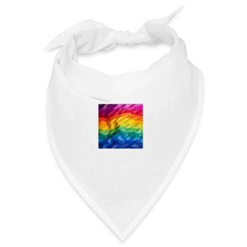 Pride Flag - Bandana Dreieckstuch - Weiß - Vorne