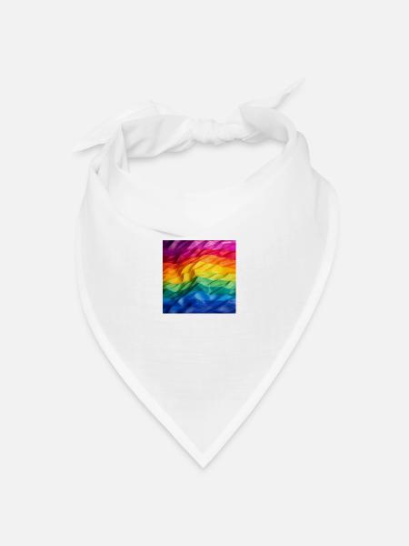 Pride Flag - Bandana Dreieckstuch - Weiß