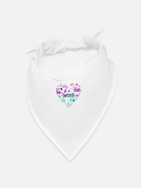 Schweden Schweden norden skandinavien wikinger lagom swe - Bandana Dreieckstuch - Weiß