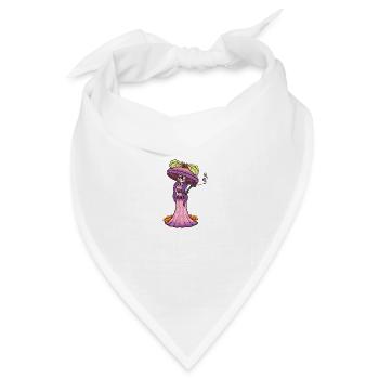 Mexikanische Catrina - Bandana Dreieckstuch - Weiß - Vorne