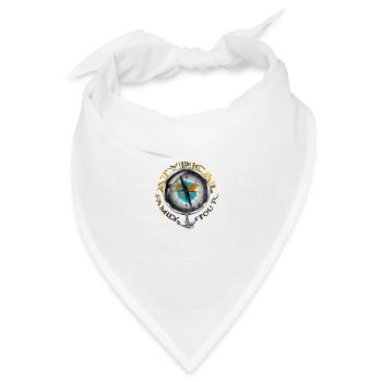 A.F.T. Kompass - Bandana Dreieckstuch - Weiß - Vorne